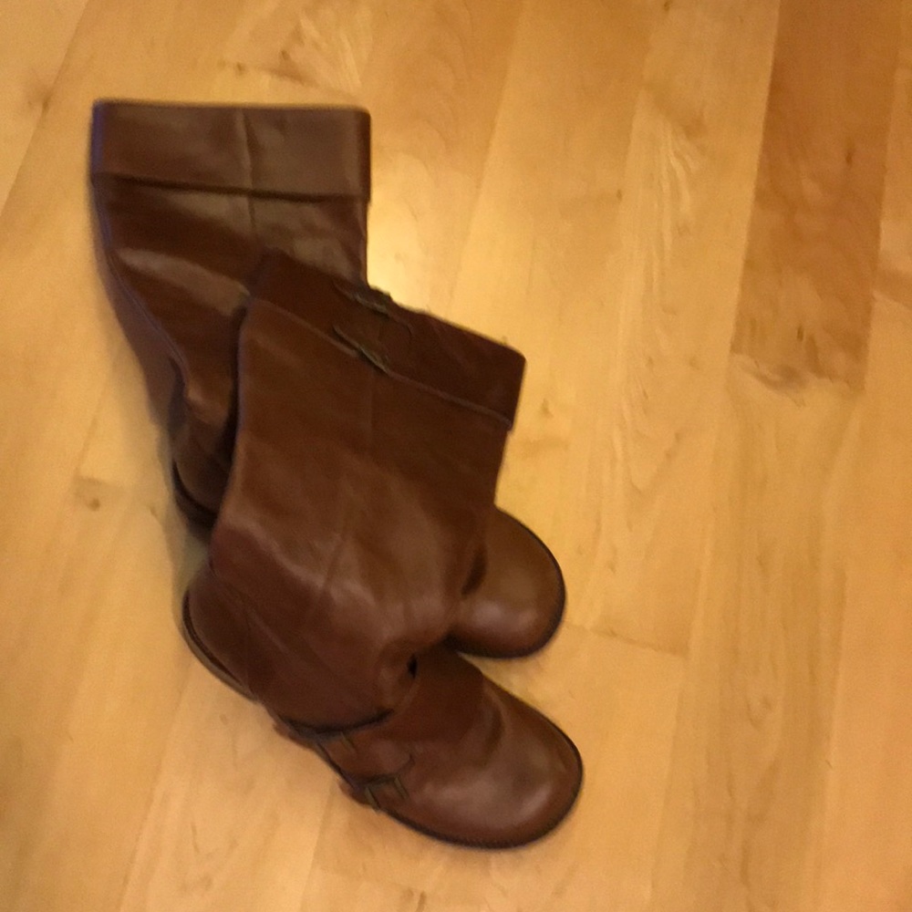 Mix Mooz tall brown buckle boots size 8